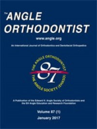 THE ANGLE ORTHODONTIST 2017 VOL 87 ISSUE 1