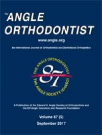 THE ANGLE ORTHODONTIST 2017 VOL 87 ISSUE 5