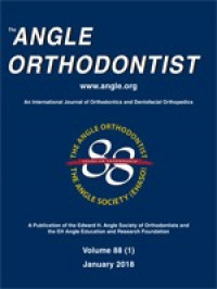 THE ANGLE ORTHODONTIST 2018 VOL 88 ISSUE 1