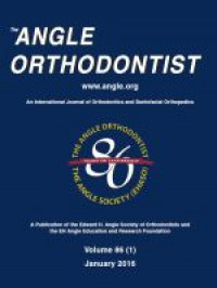 THE ANGLE ORTHODONTIST 2016 VOL 86 ISSUE 1