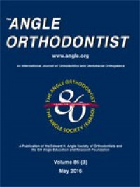 THE ANGLE ORTHODONTIST 2016 VOL 86 ISSUE 3