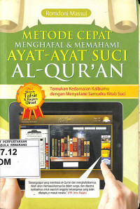 Metode Cepat Menghafal dan Memahami Ayat-Ayat Suci Al-Qur'an