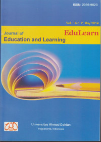 EduLearn : Journal of Education and Learning Vol. 8 No. 2, May 2014