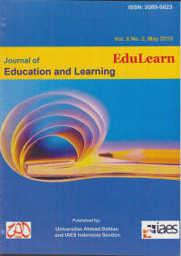 EduLearn : Journal of Education and Learning Vol. 9 No. 2, May 2015