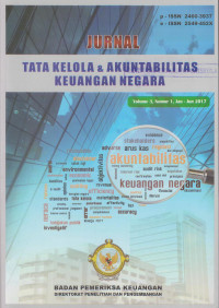 Jurnal Tata Kelola & Akuntabilitas Keuangan Negara Vol. 3, No. 1, Jan-Jun 2017