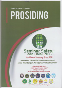 Prosiding Seminar Safety dan Halal 2016