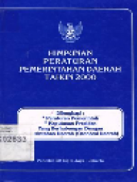Himpunan Peraturan Pemerintahan Daerah Tahun 2000
