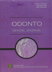 Odonto: Dental Journal Vol.1 No.2 Tahun 2014