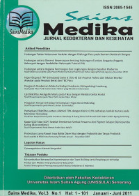 Sains Medika: Jurnal Kedokteran dan Kesehatan Vol.3, No.1