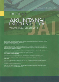 Jurnal Akuntansi Indonesia vol.2, no.1