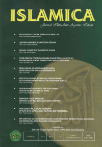 ISLAMICA : Jurnal ilmu - Ilmu Agama Islam v.2 no.1