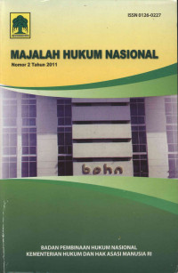 jurnal MAJALAH HUKUM NASIONAL No.2 th 2011