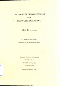 Teletraffic Engineering and Network Planning