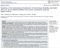 Validation of the International Classification of Functioning, Disability and Health (ICF) core set for Diabetes Mellitus from nurses’ perspective using the Delphi method