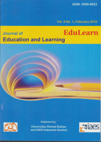 EduLearn : Journal of Education and Learning Vol. 9 No. 1, Feb 2015