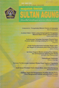 Majalah Ilmiah Sultan Agung No.103