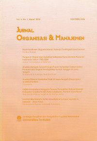 Jurnal Organisasi dan Manajemen Vol.6 No.1