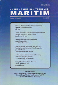 Jurnal Sains dan Teknologi MARITIM Vol.X, No.2