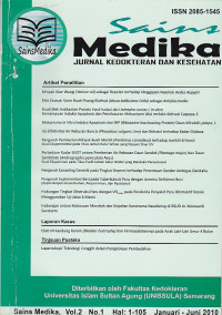 Sains Medika: Jurnal Kedokteran dan Kesehatan vol.2, No.1