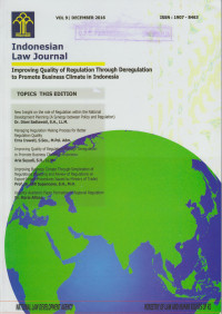 Indonesian Law Journal Vol. 9 Des 2016