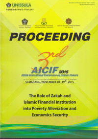 Proceeding 3rd AICIF 2015 ASEAN International Conference on Islamic Finance
