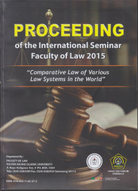 Proceeding of the International Seminar Faculty of Law 2015