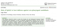 Role of EphA2 in host defense against oro-pharyngeal candidiasis
