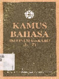 Kamus Bahasa Indonesia-Karo (L-Z)