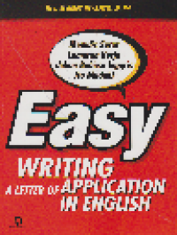 Menulis Surat Lamaran Kerja dalam Bahasa Inggris Itu Mudah -- Easy Writing Letter of Application In English