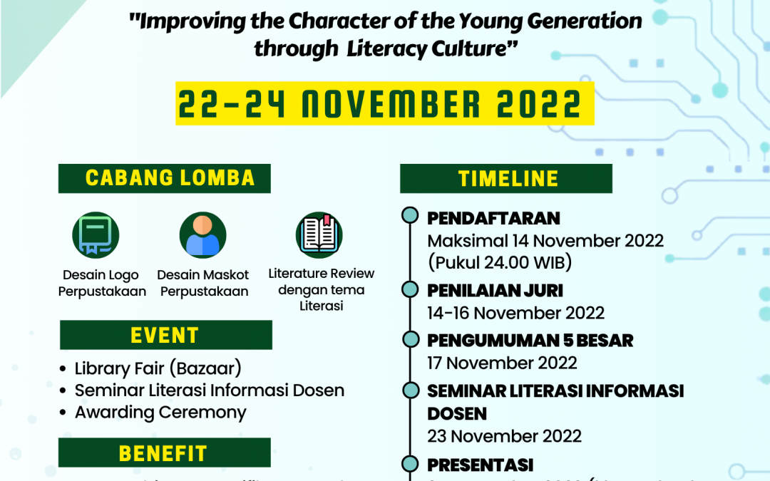 DIES NATALIS UPT PERPUSTAKAAN UNISSULA: Improving The Character of The Young generation Through Literacy Culture”