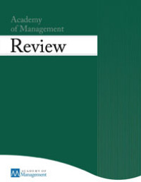 Image of Academy of management review volume 38 number 3 july 2013