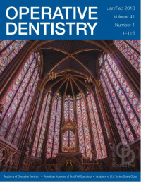 JOURNAL OPERATIVE DENTISTRY VOL.41 NO.1, JAN-FEB 2016