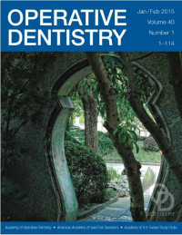 JOURNAL OPERATIVE DENTISTRY VOL.40 NO.1, JAN-FEB 2015