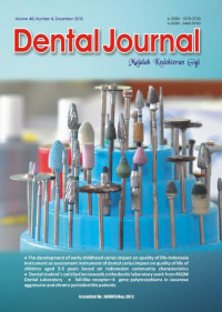 DENTAL JOURNAL VOL 48 NO.4 2015