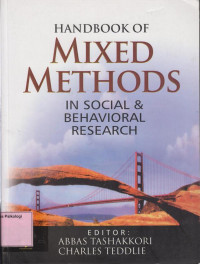 Handbook of Mixed Methods In Social & Behavioral Research