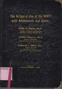 The Actuarial Use of the MMPI with Adolescents and Adults