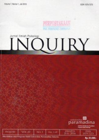 INQUIRY: Jurnal Ilmiah Psikologi Juli 2016