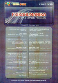 Image of PSIKOHUMANIKA: Jurnal Ilmiah Psikologi Juni 2017