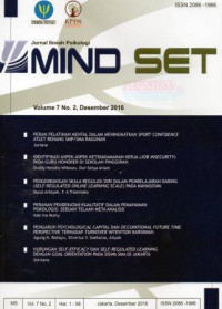 MIND SET: Jurnal Ilmiah Psikologi Desember 2016