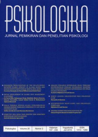 PSIKOLOGIKA: Jurnal Pemikiran dan Penelitian Psikologi Juli 2015