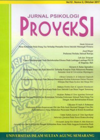 PROYEKSI: Jurnal Psikologi Oktober 2017