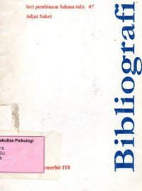 Bibliografi Seri Pembinaan bahasa tulis #7