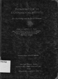 Introduction To Experimental Method