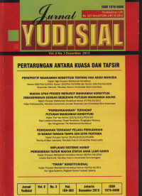 Jurnal YUDISIAL v.6 no.3
