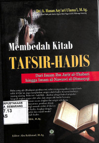 Membedah Kitab Tafsir Hadis