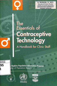 The Essentials of Contraceptive Technology: A Handbook for Clinic Staff