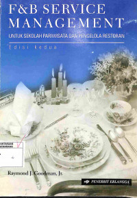 F&B Service Management Untuk Sekolah Pariwisata dan Pengelola Restoran