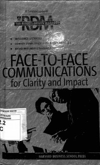 Image of Face to Face Communications for Clarity and Impact