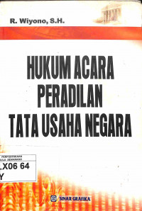 Image of Hukum Acara Peradilan Tata Usaha Negara