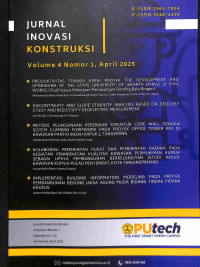 Image of Jurnal Inovasi Konstruksi